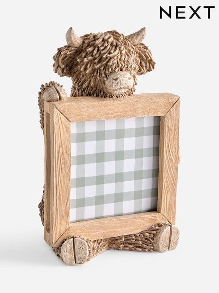 Natural Hamish The Highland Cow Photo Frame (W64159) | €20