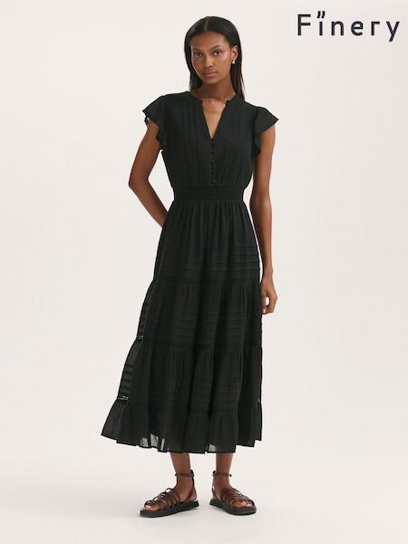 Finery Black Jude Dress (W64175) | R$ 680