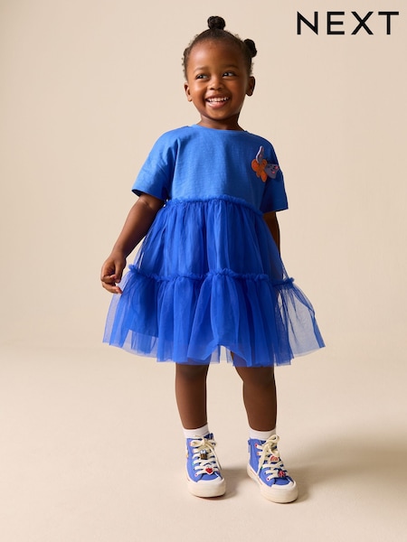 Blue Butterfly Tutu Skirt Dress (3mths-7yrs) (W64429) | $31 - $35