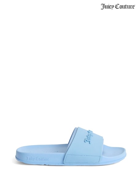 Juicy Couture Blue Embossed Sliders (W64848) | 2,163 UAH