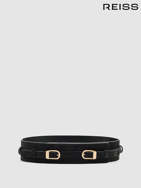 Reiss Chocolate Petula Belt (W64879) | AED792
