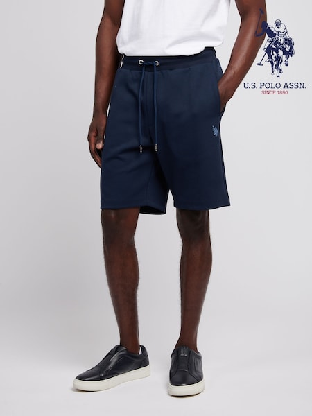 U.S. Polo Assn Blue Mens Smart Interlock Shorts (W64983) | €64