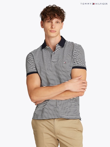 Tommy Hilfiger Blue Regular Fit Polo Shirt (W64994) | R$ 740