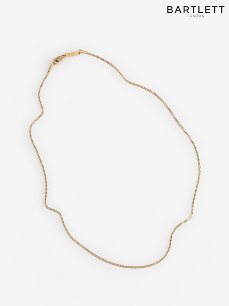 Bartlett Mens Gold Tone Thin Box Chain Necklace (W65045) | €28