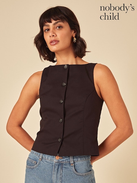 Nobodys Child Theo Slash Neck Waistcoat (W65093) | €86