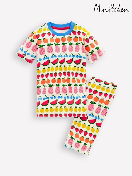 Boden Yellow Snug Short John Fruit Pyjamas (W65131) | €33 - €36