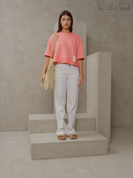 Smith & Soul Cream Denim Wide Leg jeans (W65456) | €131