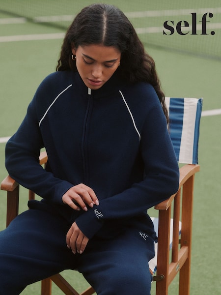 self. Navy Full Zip Sweat Top (W65614) | €60