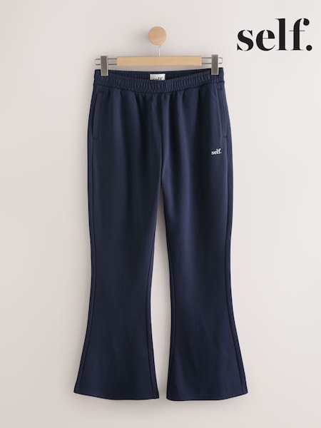 self. Navy Wide Leg Joggers (W65622) | €37