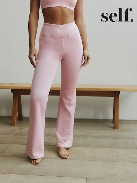 self. Mauve Purple Kickflare Leggings (W65626) | SGD 58