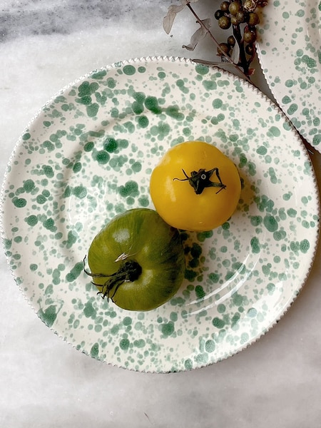 Hot Pottery Set of 4 Pistachio Splatter Side Plates (W65642) | R$ 710
