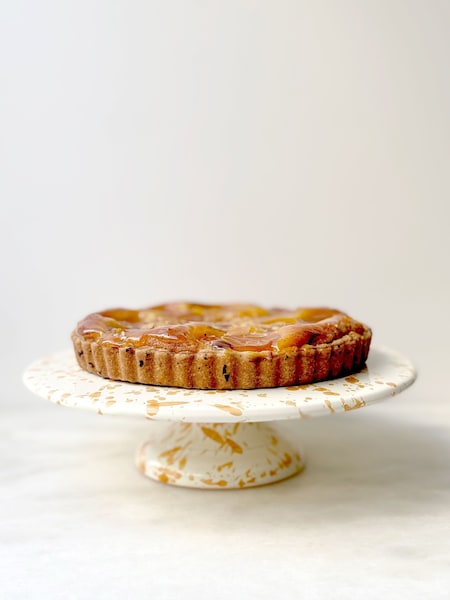 Hot Pottery Burnt Orange Splatter Cake Stand (W65648) | €141