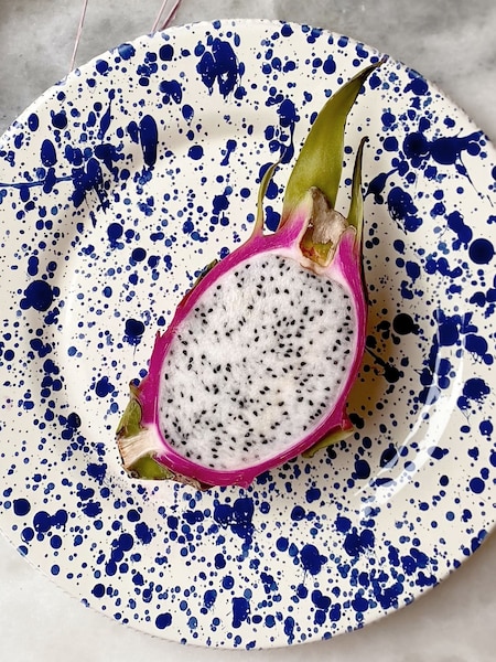 Hot Pottery Set of 4 Blueberry Splatter Dinner Plates (W65660) | SGD 194