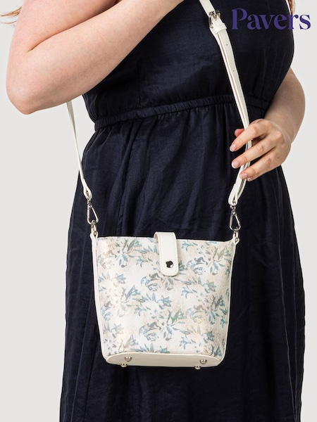 Cinza - Pavers Woven Cross-Body Bag (W65698) | R$ 195