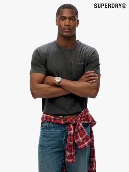 Superdry Grey Classic Essential Pocket T-Shirt (W65720) | R$ 225