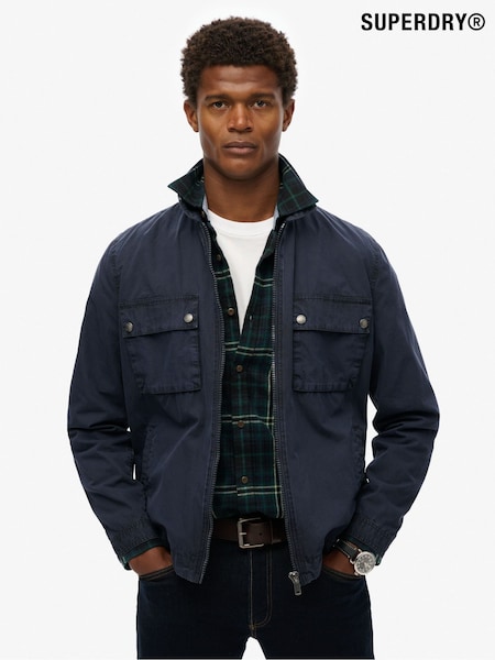 Superdry Blue Essentials Zip Through Jacket (W65746) | €114