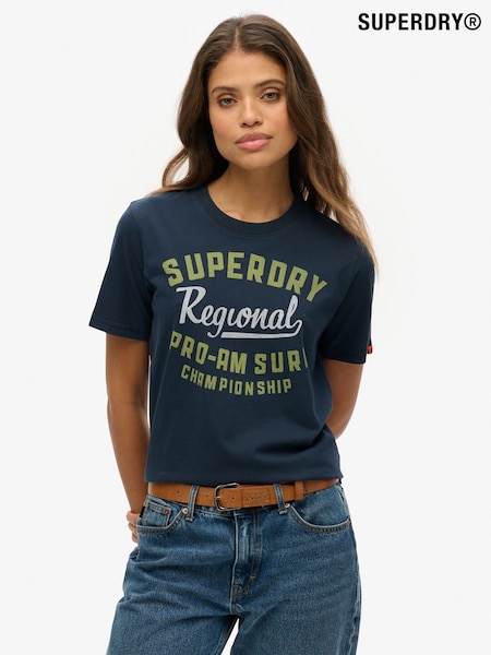 Superdry Blue Relaxed Lo-Fi Outdoor T-Shirt (W65749) | AZN 68