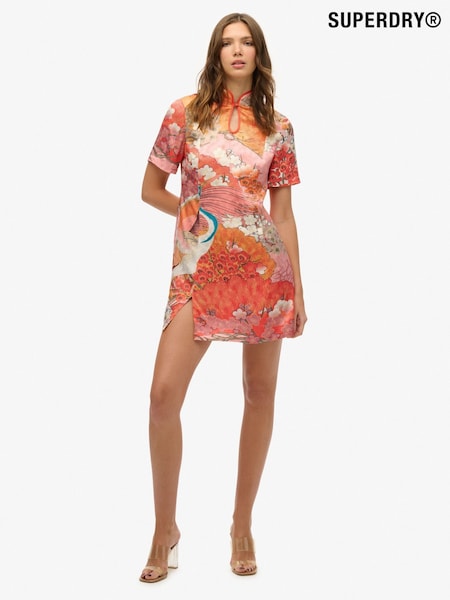 Superdry Pink Mandarin Jacquard Mini Dress (W65758) | 3,605 UAH