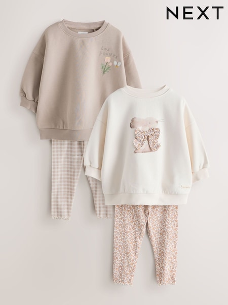 Neutral - Sweatshirt & Leggings Set 2 Pack (3mths-7yrs) (W65774) | 194 LEI - 223 LEI