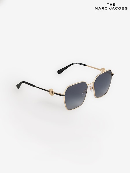 Marc Jacobs Black Square Gold Sunglasses (W65810) | R$ 1.670