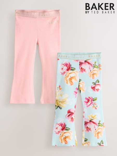 Baker by Ted Baker 2 Pack Pink Flares Leggings (W65955) | ‏120 د.إ.‏ - ‏ 132‏ د.إ.