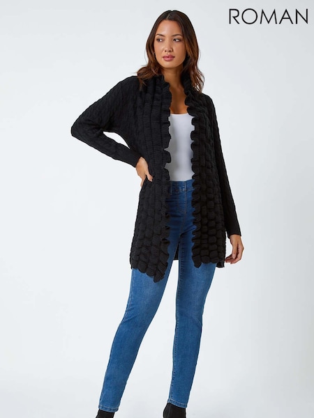 Roman Longline Ruffle Detail Cardigan (W65958) | € 66