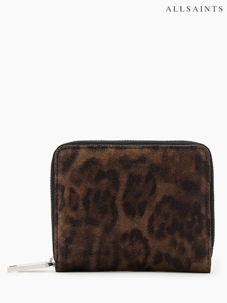 AllSaints Brown Lena Leppo Wallet (W66209) | 341 QAR