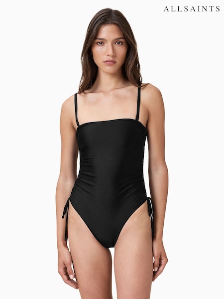 AllSaints Black Court Strapless Swimsuit (W66217) | 5,347 UAH