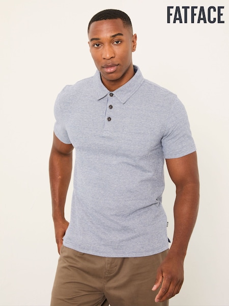 FatFace French Navy Elm Stripe Polo (W66263) | AED189