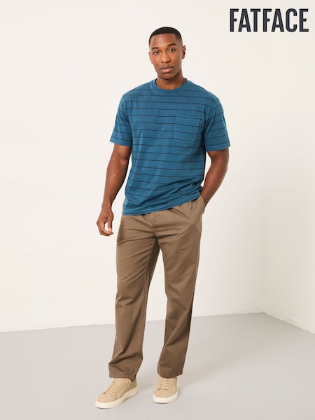 Blau - FatFace Stripe Tshirt (W66276) | 45 €