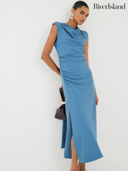 River Island Cowl Neck Midaxi Dress (W66319) | R$ 640