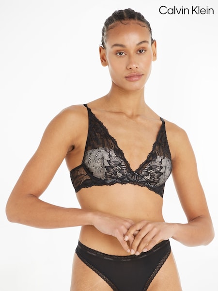 Calvin Klein Black Seductive Comfort Plunge Bra (W66432) | €56