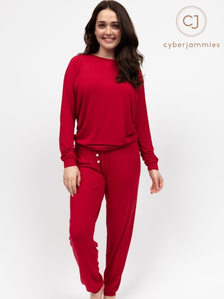Cyberjammies Red Slouch Jersey Pyjamas Set (W66485) | €64