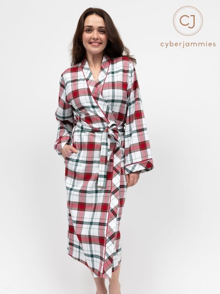 Cyberjammies Red Long Check Dressing Gown (W66487) | €65