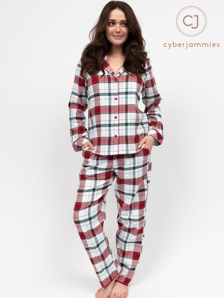 Cyberjammies Red Long Sleeved Check Pyjamas Set (W66489) | €69