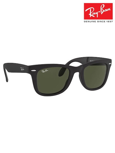Ray Ban Folding Wayfarer Black Sunglasses (W66673) | AZN 389