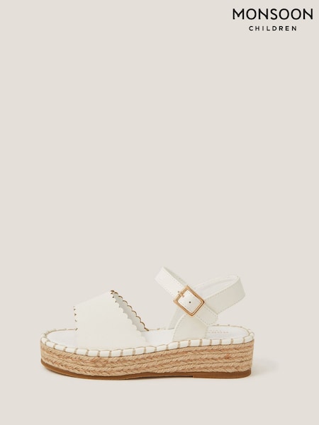 Monsoon Scallop Espadrille Sandals (W66696) | 186 LEI - 216 LEI