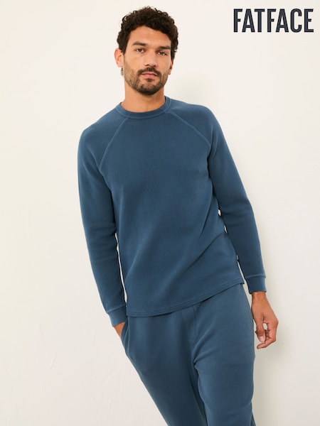 FatFace Wye Blue Denim Crew Neck Sweat (W66761) | AED262