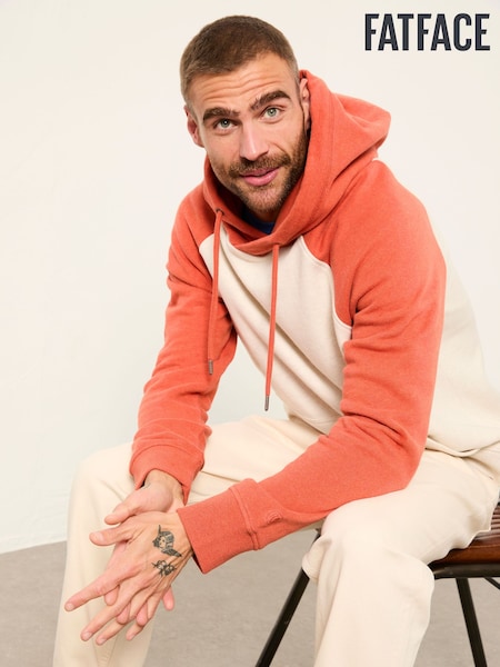 FatFace Overhead Contrast Raglan Hoodie (W66768) | 410 LEI