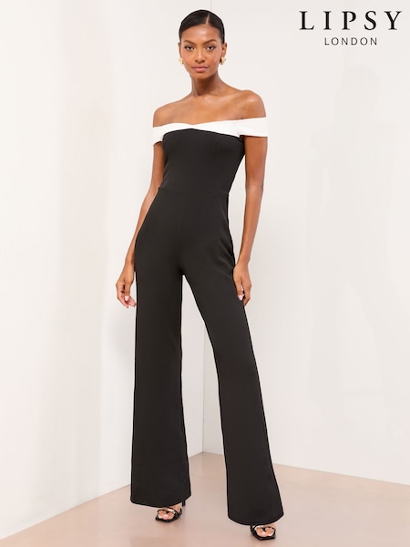 Lipsy Bardot Maxi Jumpsuit (W66925) | R$ 850