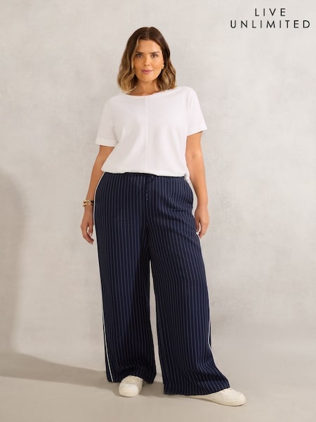 Live Unlimited Curve Pinstripe Drawstring Trousers (W66985) | R$ 680