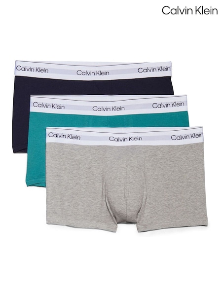 Calvin Klein Black Low Rise Icon Cotton Stretch Trunks 3 Pack (W67045) | €63