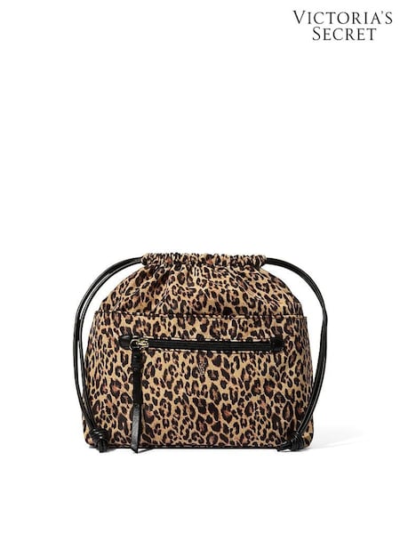 Victoria's Secret Leopard Brown Cinch Makeup Bag (W67108) | €50