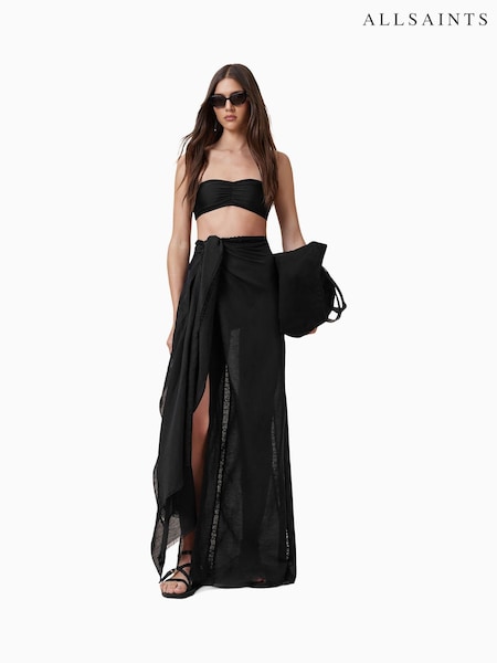 AllSaints Black Court Bikini Top (W67218) | 2,944 UAH
