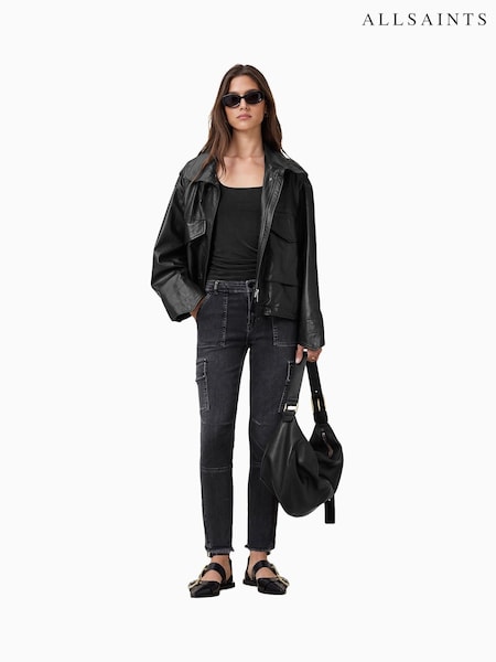 AllSaints Black Duran Skinny Jeans (W67221) | €197
