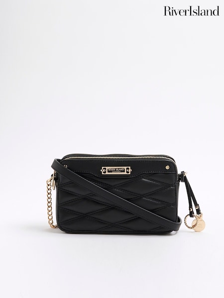 River Island Faux Leather Quilted Cross-Body Bag (W67505) | €42