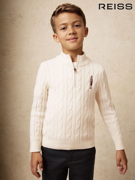Reiss Nollaig Wool-Blend Half-Zip Nutcracker Jumper (W67625) | 65 €