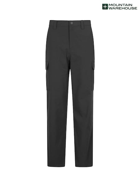 Mountain Warehouse Black Mens Delta Cargo Quick Drying Stretch Trousers (W67702) | AED204