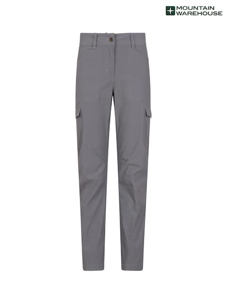 Mountain Warehouse Grey Womens Stretch Quick Drying UV Max Cargo Trousers (W67703) | R$ 395