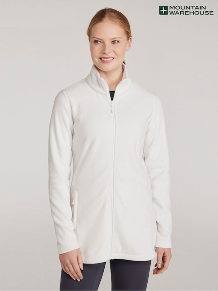 Natural - Mountain Warehouse Womens Hythe Long Line Fleece (W67704) | 50 €